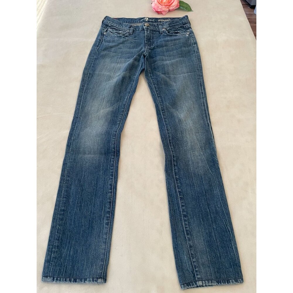 7 For All Mankind Womens Y2K Roxanne Jeans Size 26 Straight Leg Denim